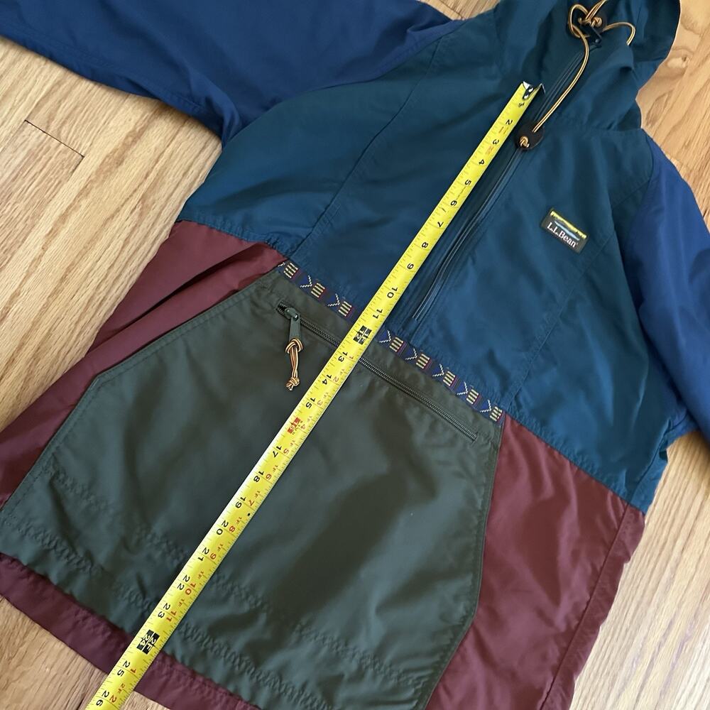 L.L.Bean Women’s M Coats & Outerwear Mountain Classic Anorak Multicolor Hiking - Picture 6 of 7